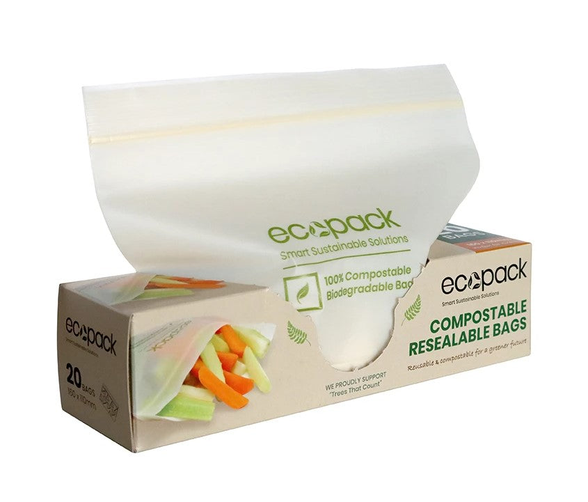 Ecopack 100% Compostable Ziplock Bags (2 sizes)